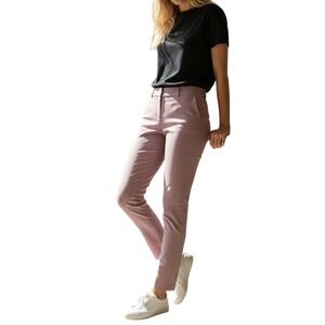 New York Company Stretch Pink Cropped Career Pants Womens Size 2
